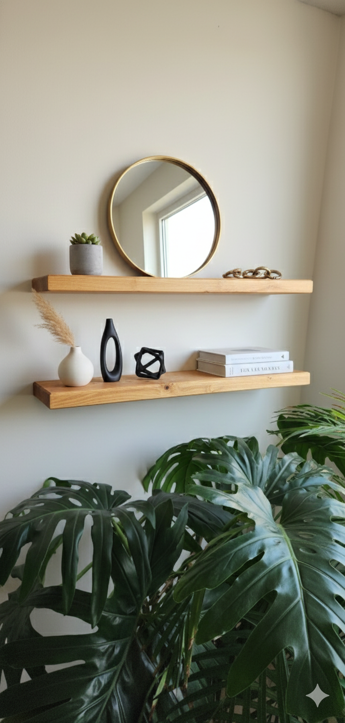 شلف پایه‌مخفی چوب روس