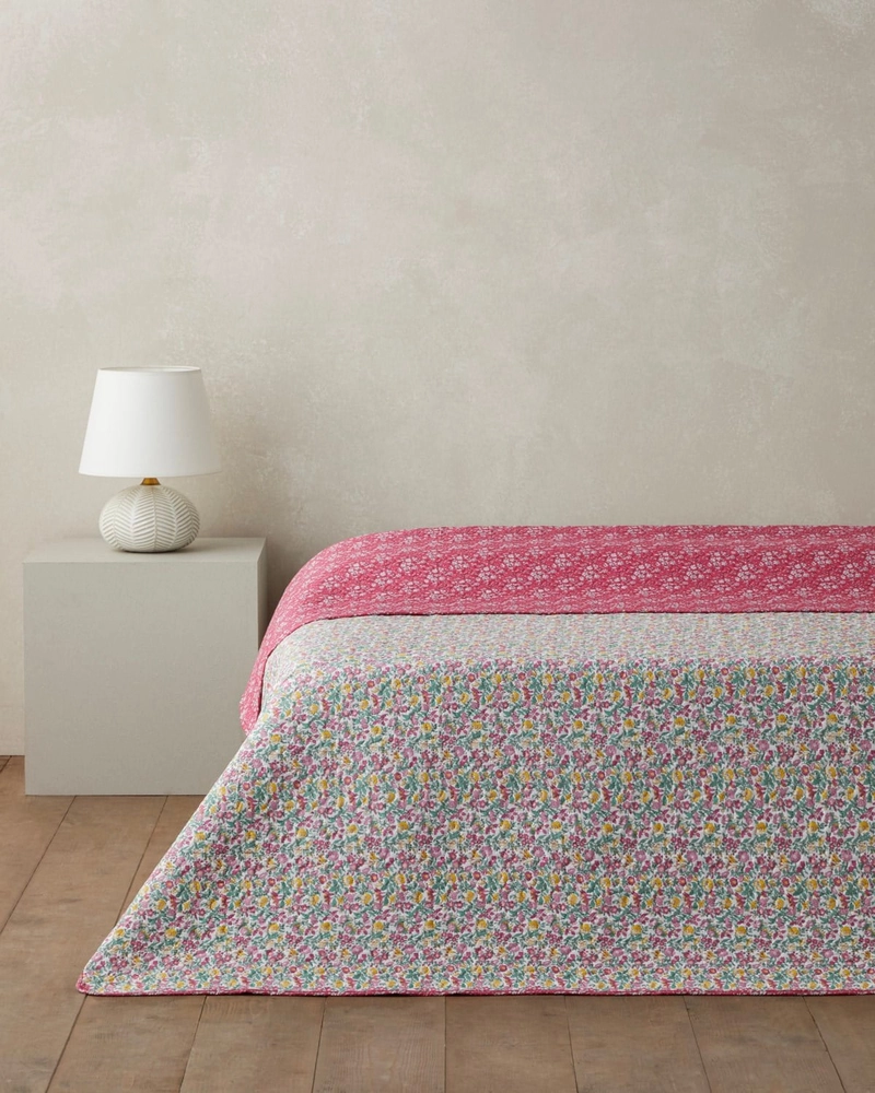 روانداز پنبه‌دوزی English home- مدل Mira Blush